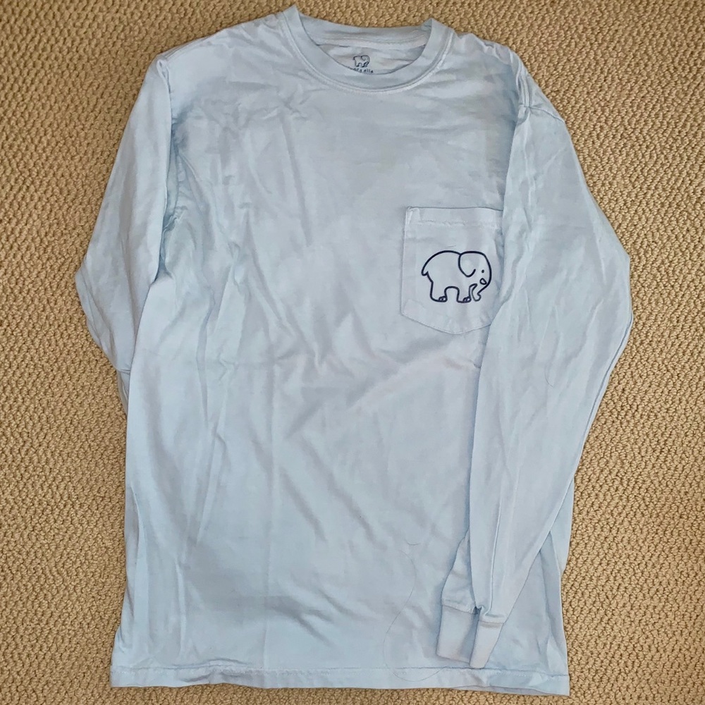 Light Blue Mandela Ivory Ella Tee